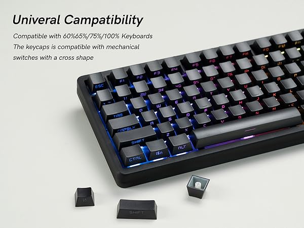 Compatible with 61/68/75/84/87/89/96/98/104/108 keys