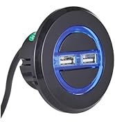 SZAWINLI Electric Recliner Switch, with USB Charging Interface Round Control Handle 2 Button 5 Pl...