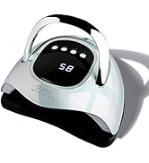 UV Nail Lamp, MIRAGE LAYON 288W UV Light Gel Nail Dryer with 63 Lamp Beads, Auto Sensor and 4 Tim...