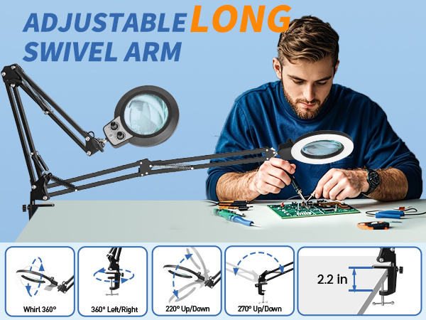 large magnifying glass with light workbench magnifying lamp esthetician light with magnifier