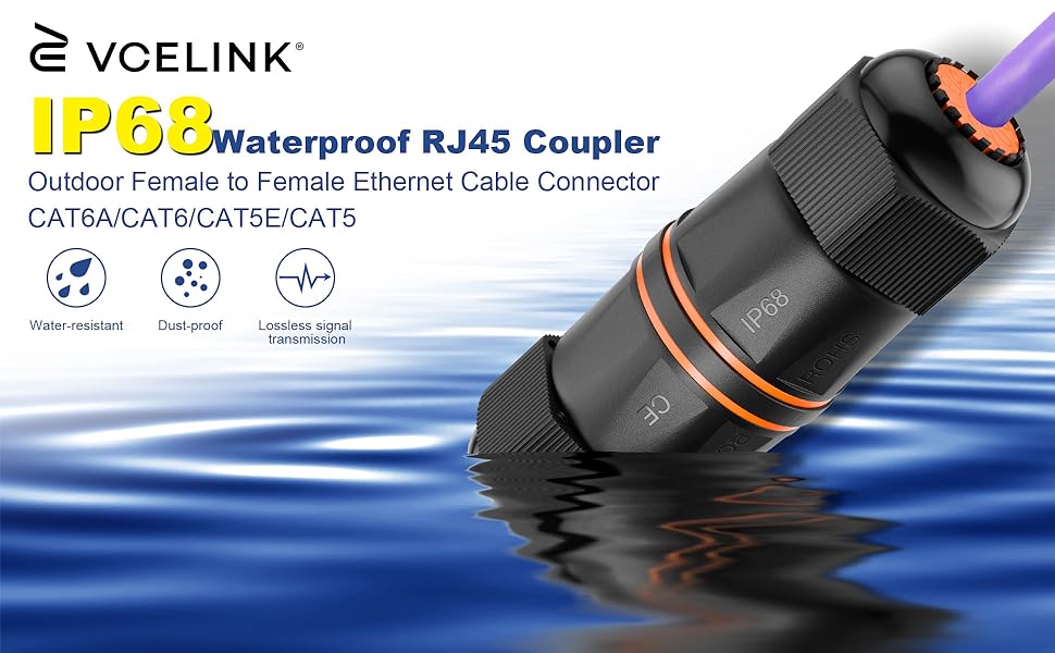 IP68 waterproof rj45 coupler