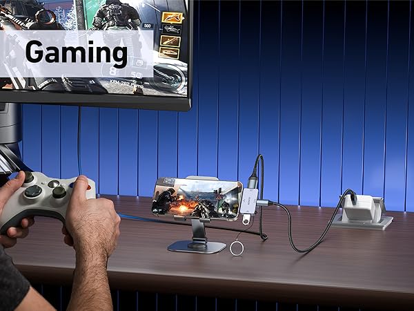 BENFEI USB C Hub 3-in-1, Super Compact, USB-C to HDMI 4K@60Hz, 10Gbps USB-A, 100W Power Delivery