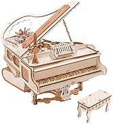 ROKR 3D Wooden Puzzles for Adults 223pcs Piano Model Kit 1:20 Scale Building Puzzles Wooden Music...
