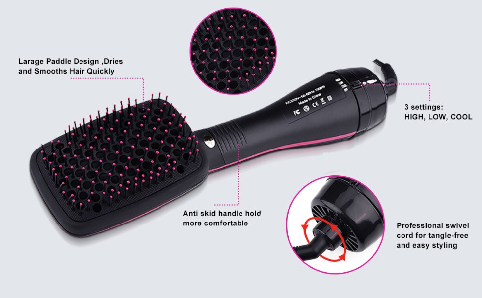 Large paddle detangles