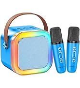 Kinglucky Mini Karaoke Machine for Kids, 2025 TOP Birthday Gifts Ideas for 3-12 Year Old Girls, C...