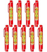 Line Level, Firecore 9pcs String Line Leveler Tools 3 Inch, Small Pocket Bubble Levels for Hangin...