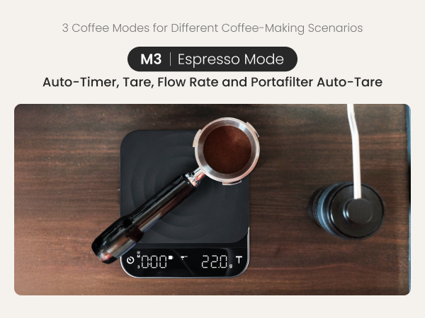 coffee espresso cale with timer rechargeable pour over coffee bean weihgt scales