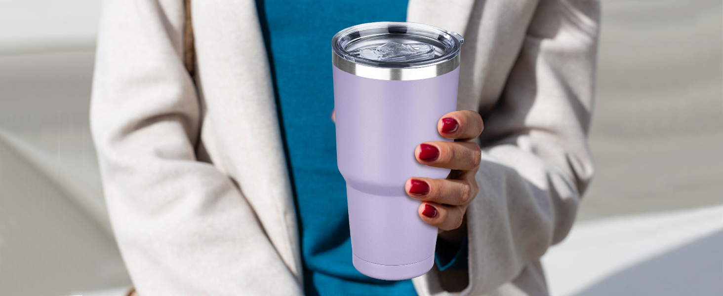 Tumbler with Lids and Straws