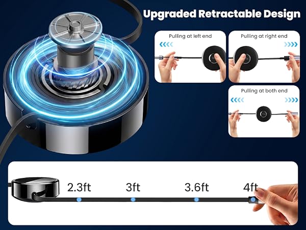 retractable charging cable