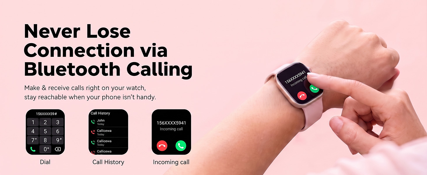 Make &amp;amp; receive calls right on your watch, stay reachable when your phone isn&amp;#39;t handy.