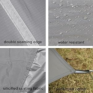 1-4 Person Ultralight Waterproof Tent Tarp Footprint Ground Sheet Mat