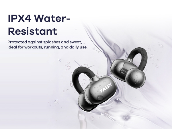IPX4 Water-Resistant