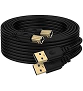 Printer Cable, 2Pack 6FT USB A to B Scanner Cable Printer Cord USB 2.0 to Type B Male USB A to US...