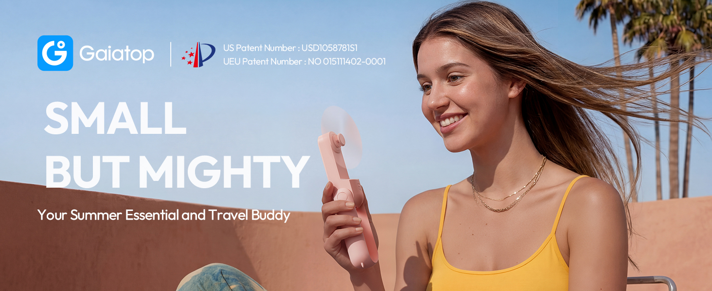 hand held fans rechargeable fan vacation travel accessories for room desk office desk fan small fan