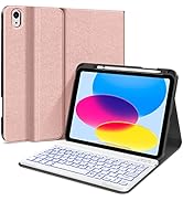 WERNURPAI iPad 10th Generation Keyboard Case 10.9inch 2022, Backlit Keyboard Case for ipad 10th G...