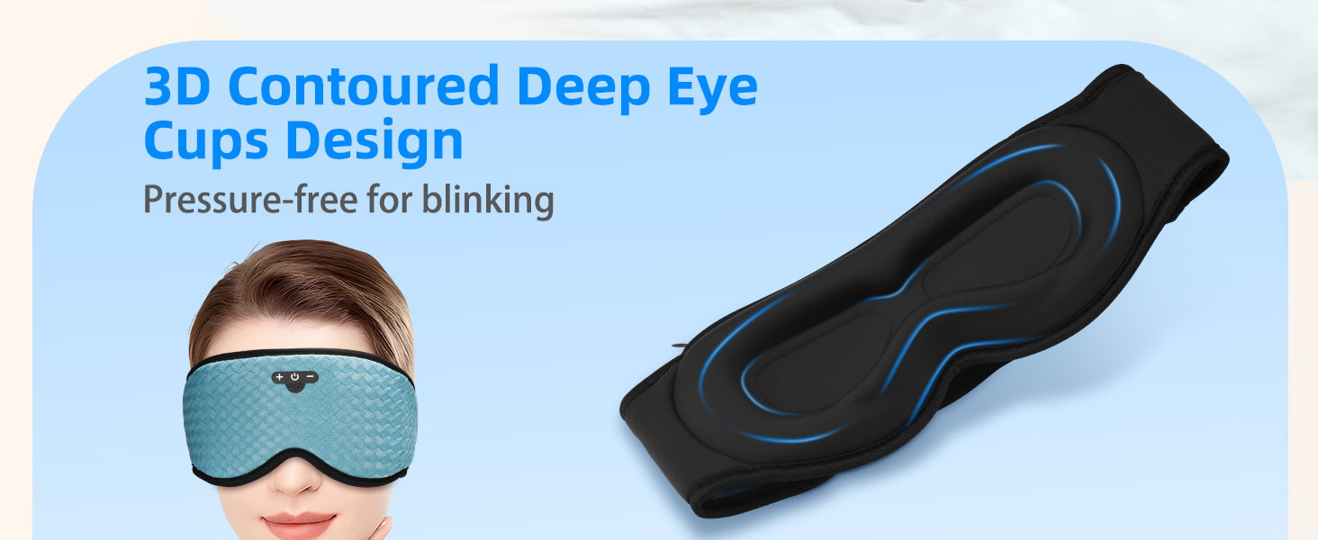 Bluetooth headphones sleep mask