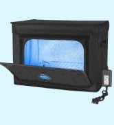 Large UVC Sanitizer Box with Ozone, Foldable Cleaner Bag with Timer, 36L/9.5gal UV Light Bulb Bla...