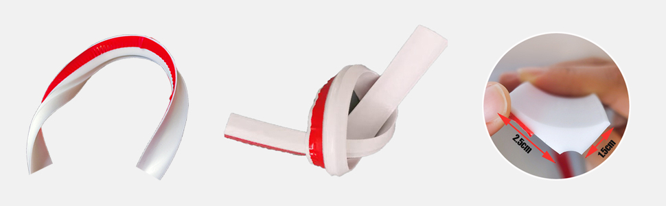the elastic band is attached to the strap.