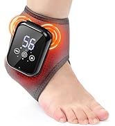 DeMoce Cordless Foot and Ankle Massager for Pain Relief, Ankle Heating Pad with Massage, Foot Hea...