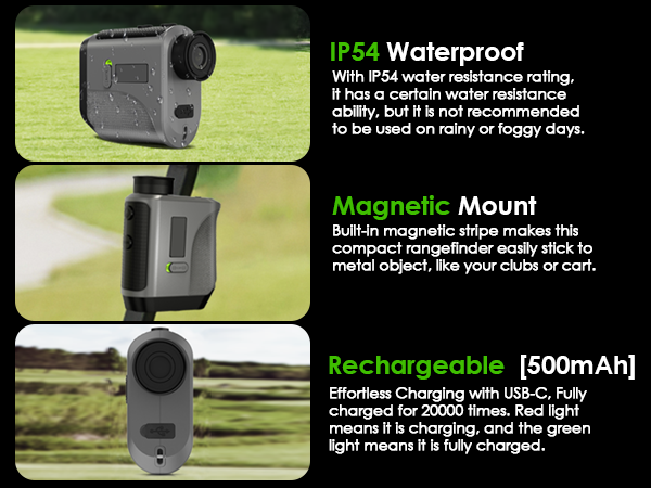 IP54 Waterproof Magnetic Mount Rechargeable [500mAh]