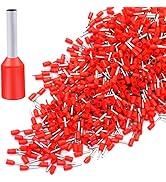 Twidec/1000PCS AWG18 Wire Ferrules Terminals Ferrule Wire Crimp Pin Terminal Connector Wire Ends ...
