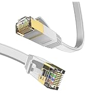 LEKVKM Cat 6 Ethernet Cable 20 ft High Speed RJ45 Internet Cable for Outdoor & Indoor Support CAT...
