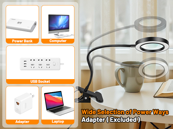 0097- Clip on magnifying light