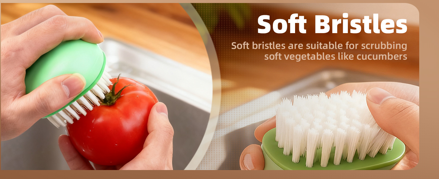 Vegetable Brush Scrubber for Food