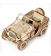ROBOTIME Car Model Kits 3D Puzzles for Adults and Teens DIY Wooden Crafts No Batteries 1:18 Scale...