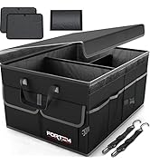 FORTEM Car Trunk Organizer, Car Storage Organizer, Collapsible Multi Compartment Car Organizer, S...