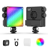 ULANZI LE20 RGB Video Light, 20W Pocket Camera Light, 2500-9000K CRI 95+ 20 Scene 360° Full Color...