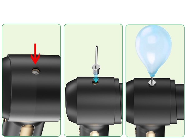 Inflating the balloon ball