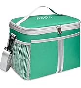 Aotto Insulated Lunch Bag - Large Thermal Tote for Women &amp; Men, Reusable Cooler with Front Pocket...