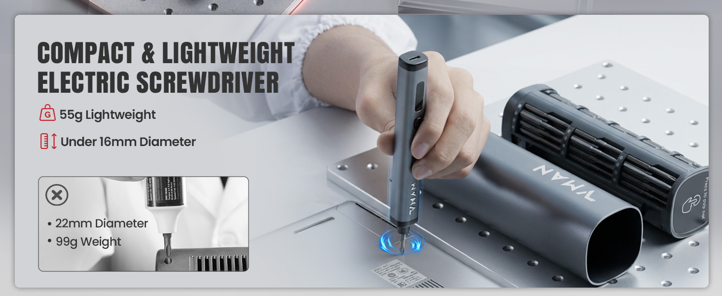 Precision Electric Screwdriver Set 78 in 1 Mini Electric Screwdriver, Magnetic Rotatable Rack