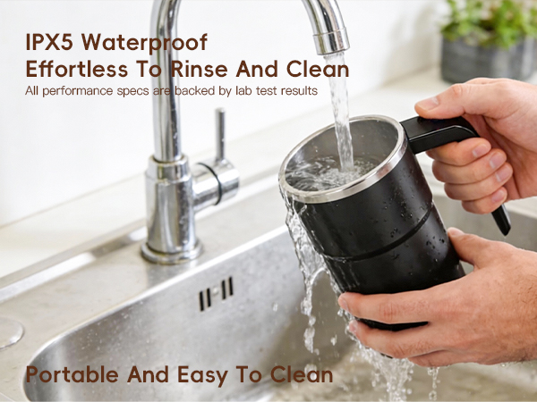 self stirring mug with temperature