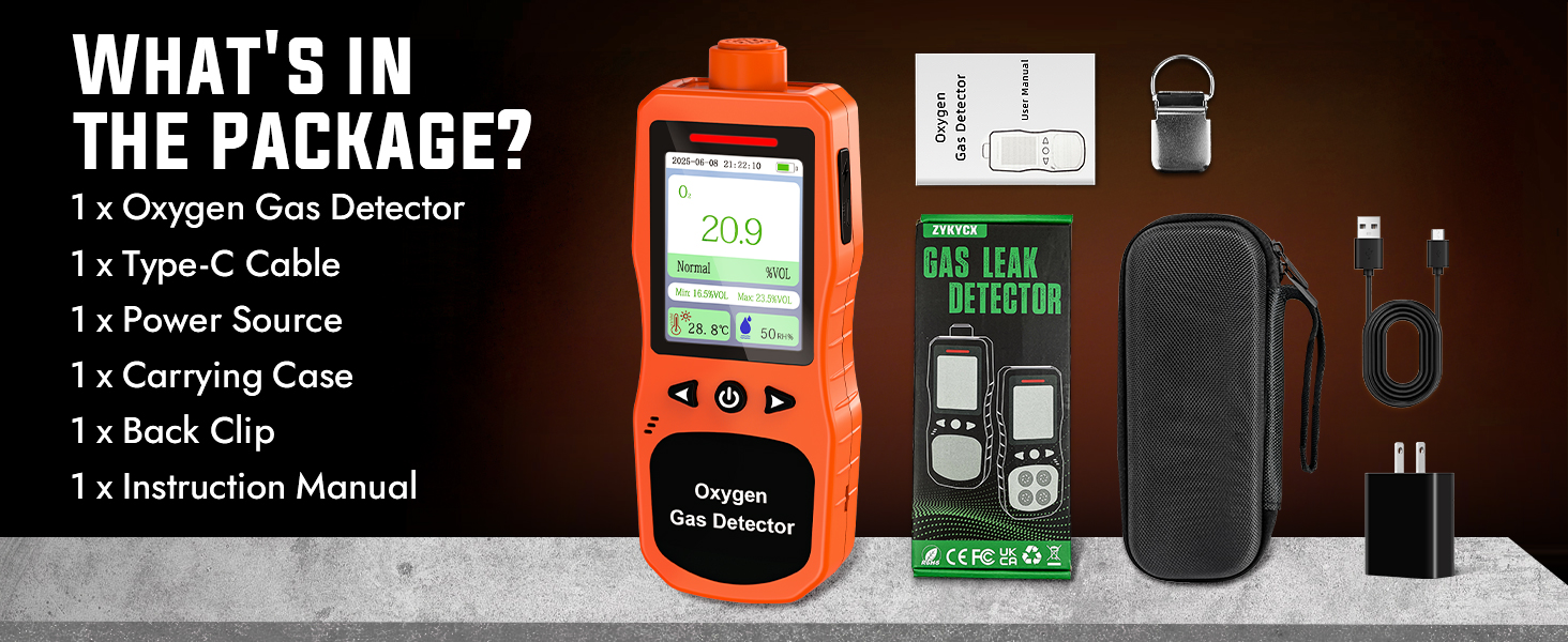 oxygen air tester meter
