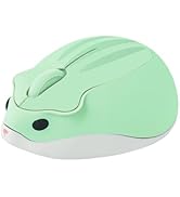 CHUYI Hamster Shape Wireless Mouse Cartoon and Cute Portable Animal Optical Cordless Mice for Tra...