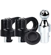 Lrichy 60692 Puck System Gooseneck Hitch Kit 30K 2-5/16-In Ball Kit for Ford F250 F350 F450 Chevr...