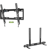 Tilting Low Profile TV Wall Mount - Holds Most 26-60 Inch TVs Up to 99 lbs, Quick Release Lock&amp;Un...