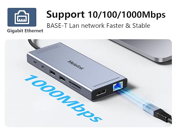 docking station for macbook pro air usb c hub ethernet displayport rj45