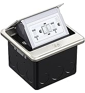 WEBANG Pop Up Floor Outlet Covers Box with 20 Amp Stainless Steel GFCI Tamper Resistant Rceptacle...
