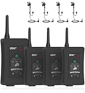 EJEAS FBIM Professional Referee Bluetooth Intercom Headset, 4-Way 1500M Referee Communication Sys...