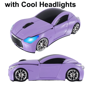 Wireless Mouse Cute Pink Car Mice Portable Compact Novelty Cool Fun Funny USB Girly Mouse