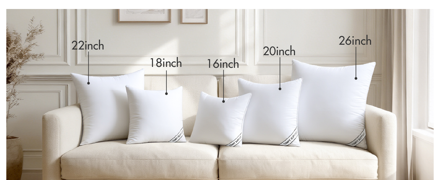 MIULEE PILLOW INSERTS