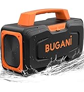 BUGANI Bluetooth Speakers, 80W Powerful Portable Wireless Speaker IPX7 Waterproof Speaker, Outdoo...
