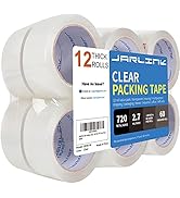 JARLINK Clear Packing Tape (12 Rolls), Heavy Duty Packaging Tape for Shipping Packaging Moving Se...