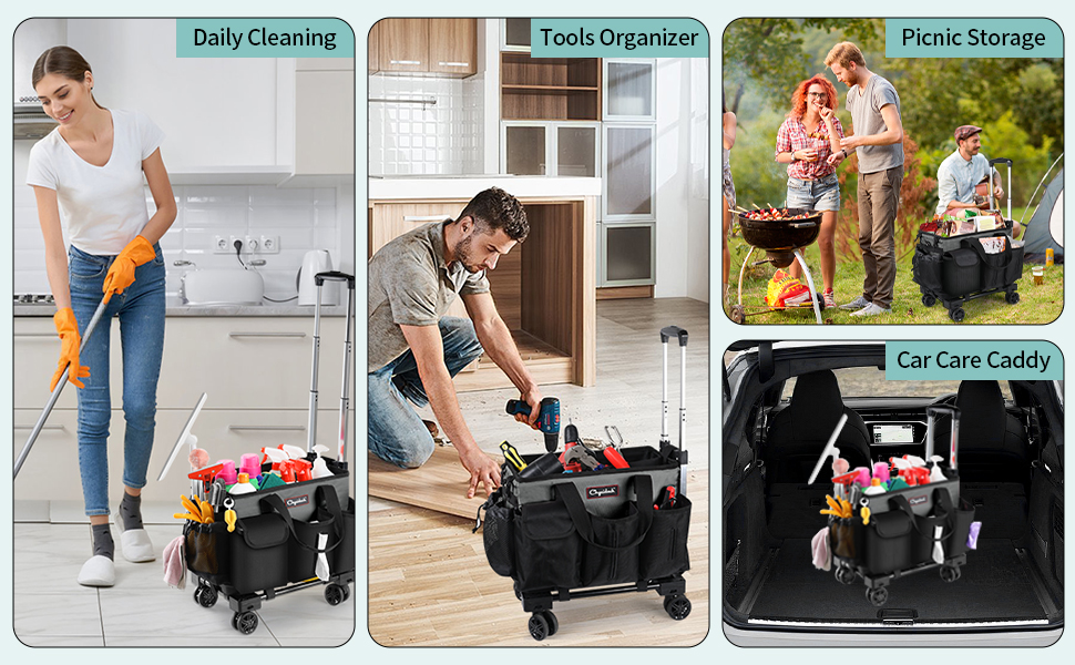 cleaning supplies organizer