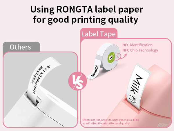 Using Rongta label paper