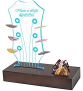 Fohil Light Up Guitar Pick Holder, Electric Guitar Headstock Shaped Pick Holder for Picks Storage...