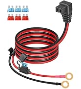 YANBORONSN 14AWG Car Refrigerator to 8mm O Ring Terminal Power Cord,12V Car Fridge to O Ring Term...